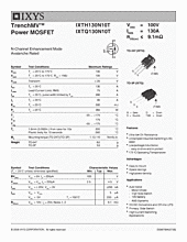 DataSheet IXTH130N10T pdf